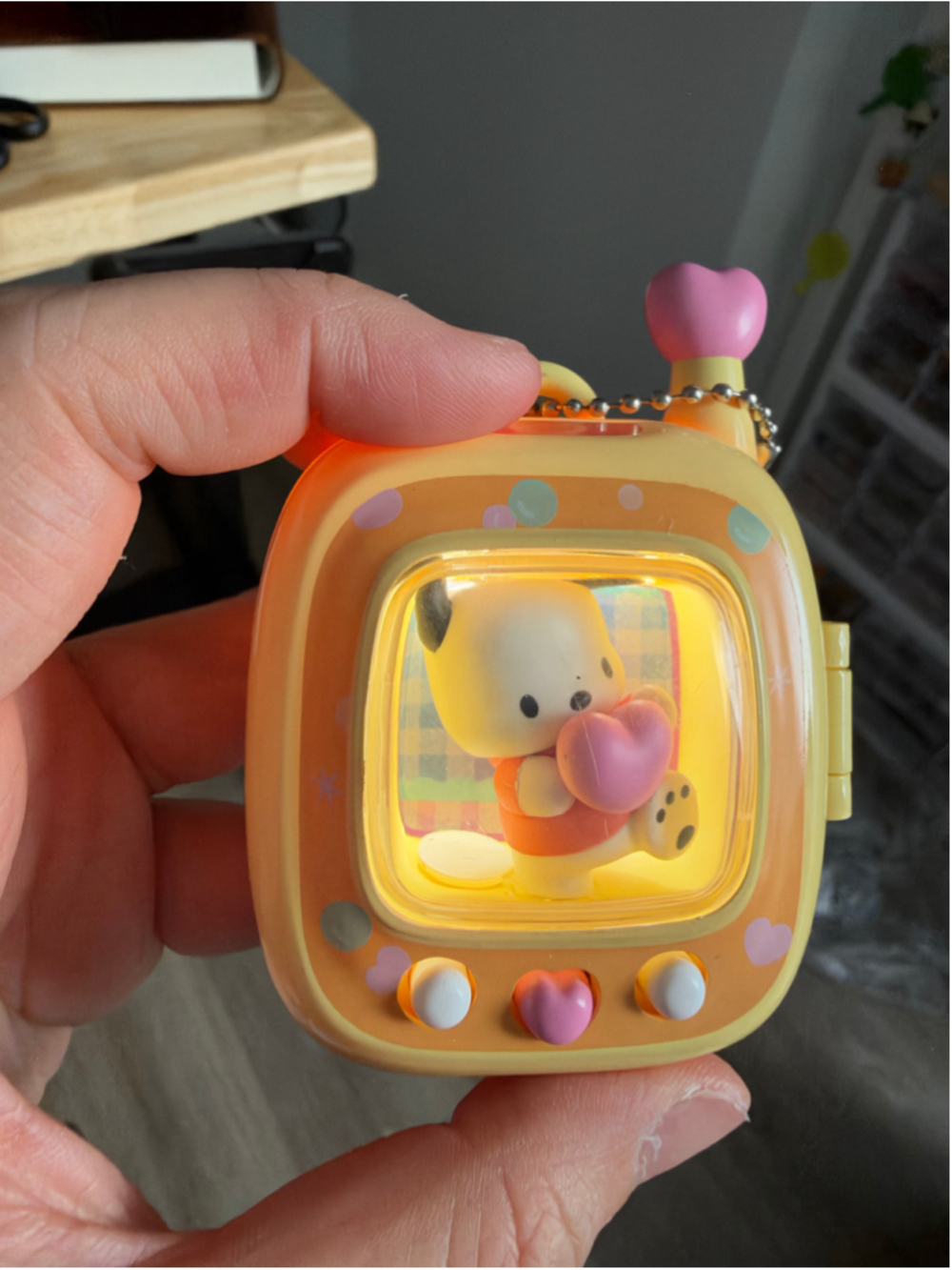 MINISO Sanrio Characters Pocket Elf Keychain - Pochacco
